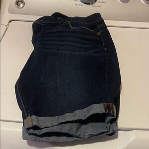 Time and Tru Dark Blue Jean Shorts